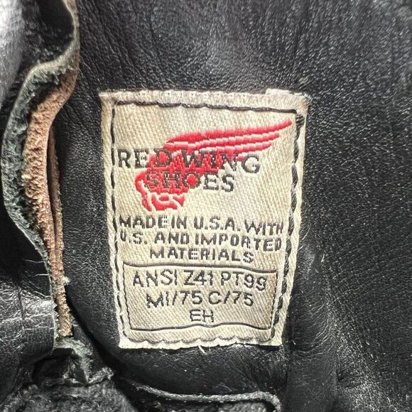 Red Wing Logger Boots Men's 8.5 Gore-Tex‎ Brown Leather Lace Up Steel Toe Work - Picture 14 of 14